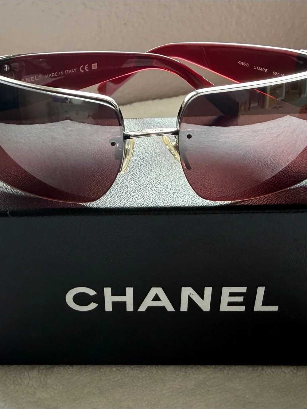CHANEL rimless sunglasses
